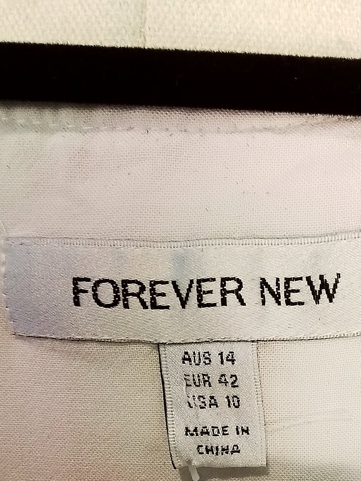 Forever New Linen Blend Midi Dress Size 14