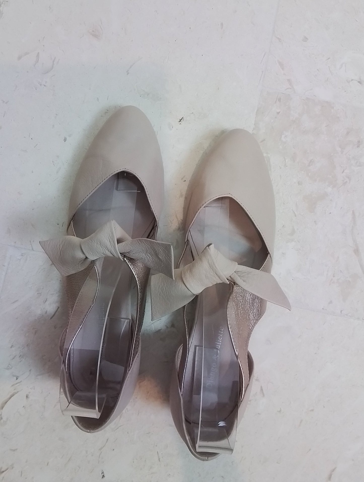 Django and Juliette Pink Leather Shoes Size 8/39