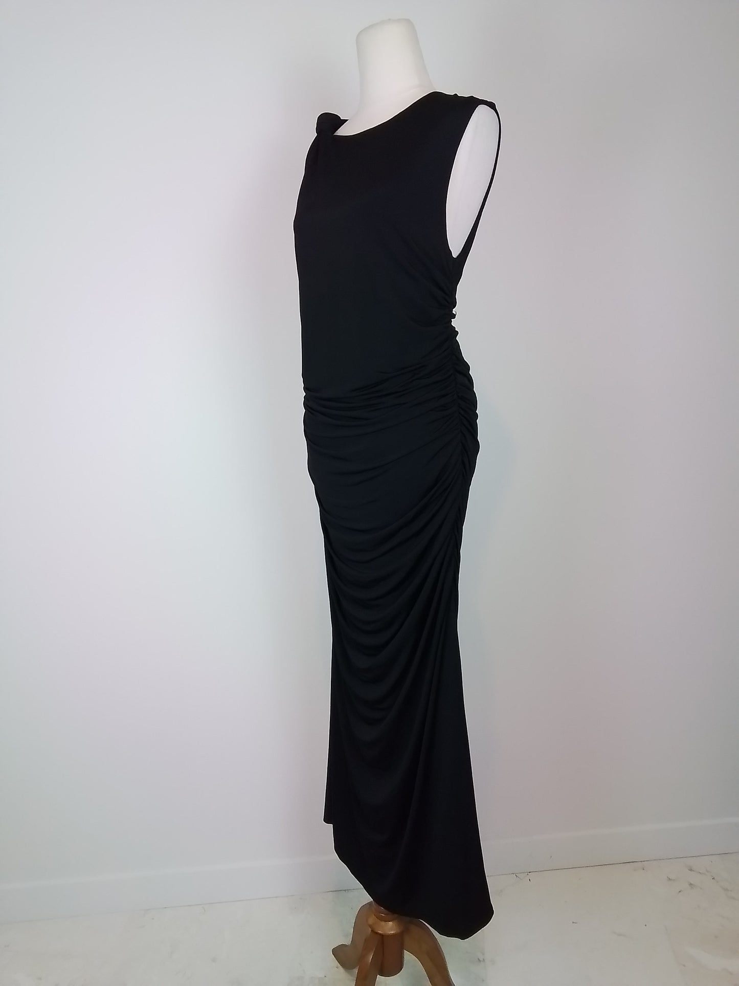 Witchery Black Gathered Dress Size 14/XL