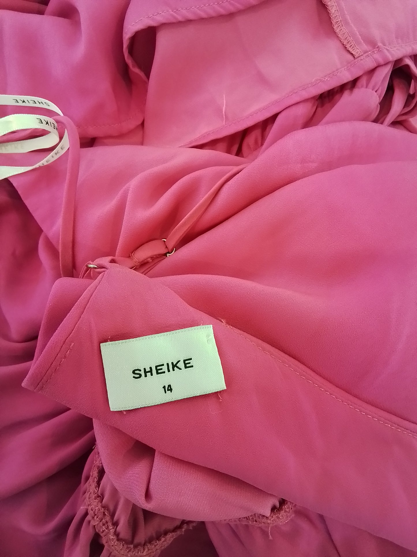 Sheike Pink Belted Dress Size 14