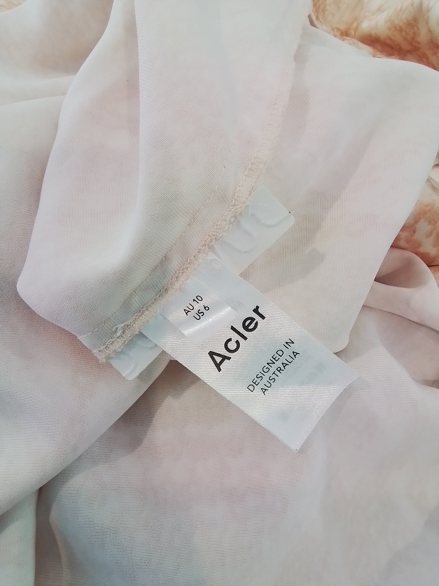 Acler Satin Draped Gifford Dress Size 10