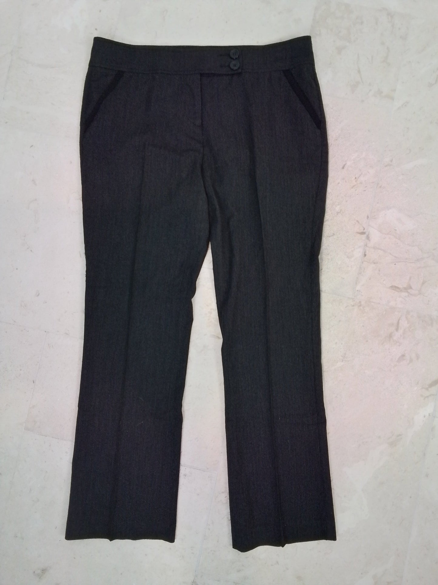 Witchery Grey Straight Leg Pants Size 14