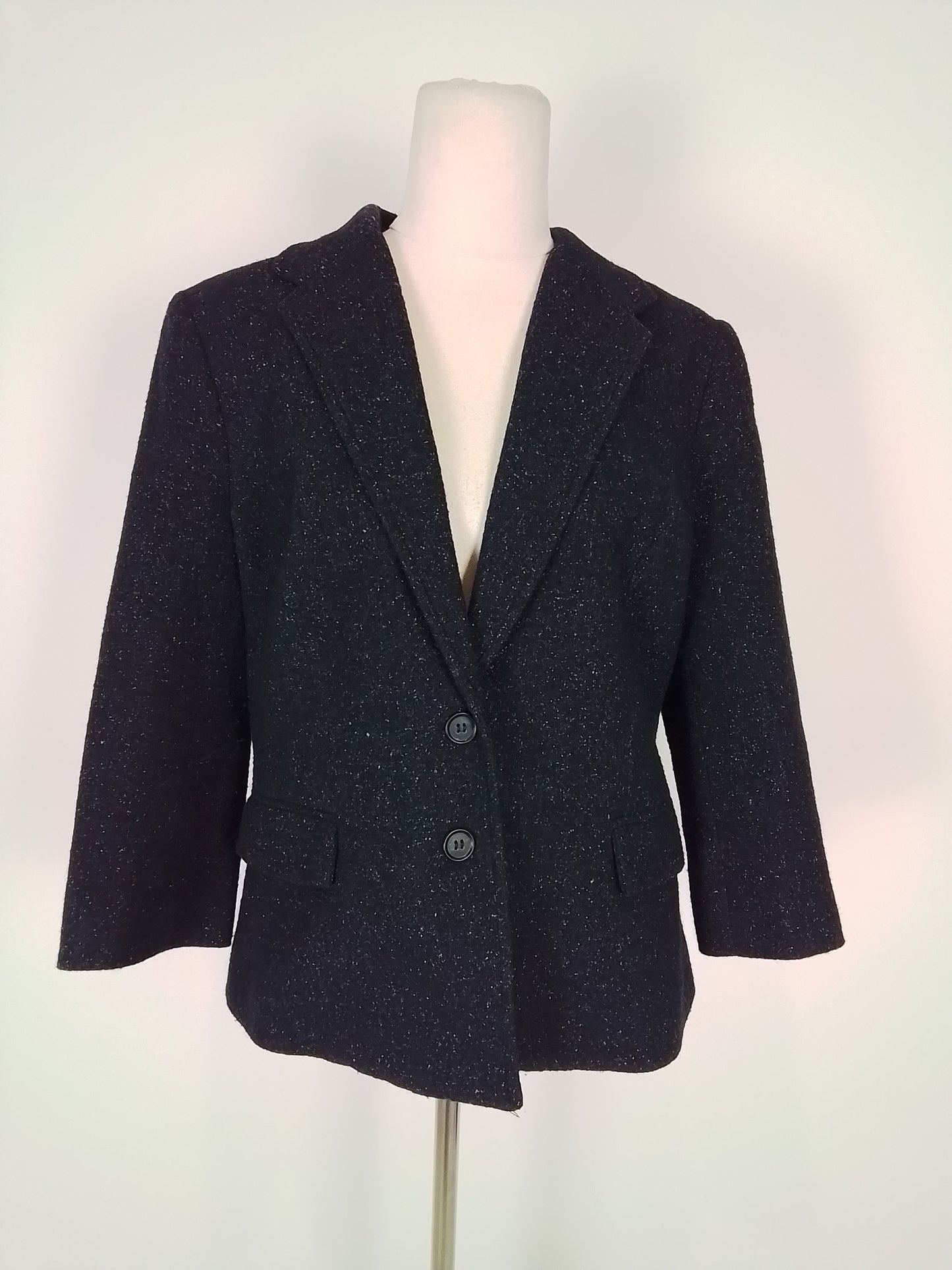 Witchery Blue Tweed Blazer Size 12