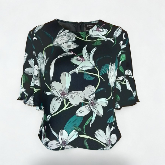 Veronika Maine Floral Blouse Size 8