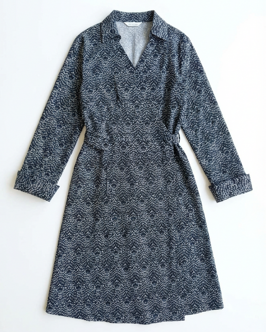 NEW That Bird Birdsnest Blue Wrap Dress Size 18