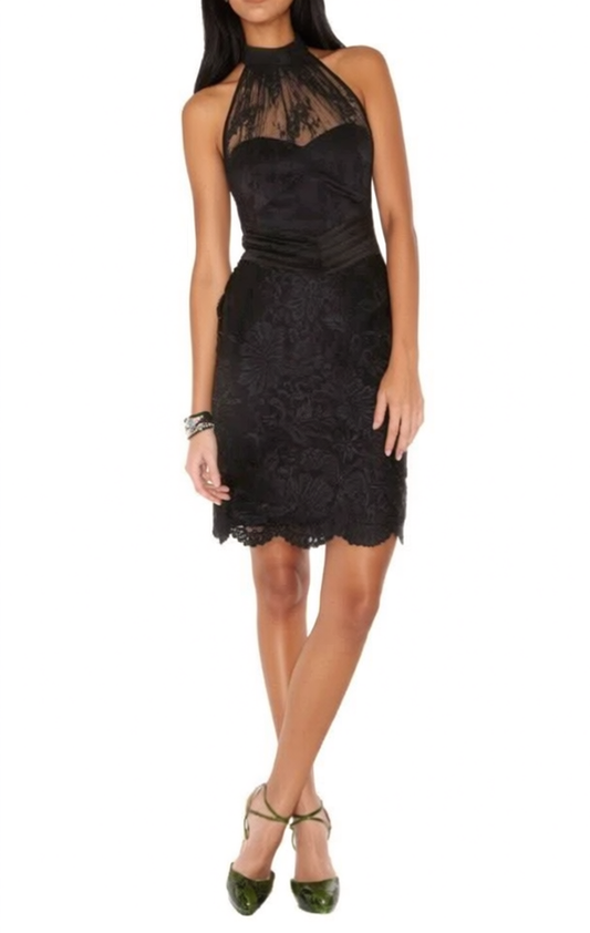 Karen Millen Black Y2K Silk Dress Size 6/8 Vintage