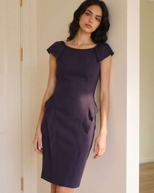 NEW Cue Purple Shift Dress Size 12