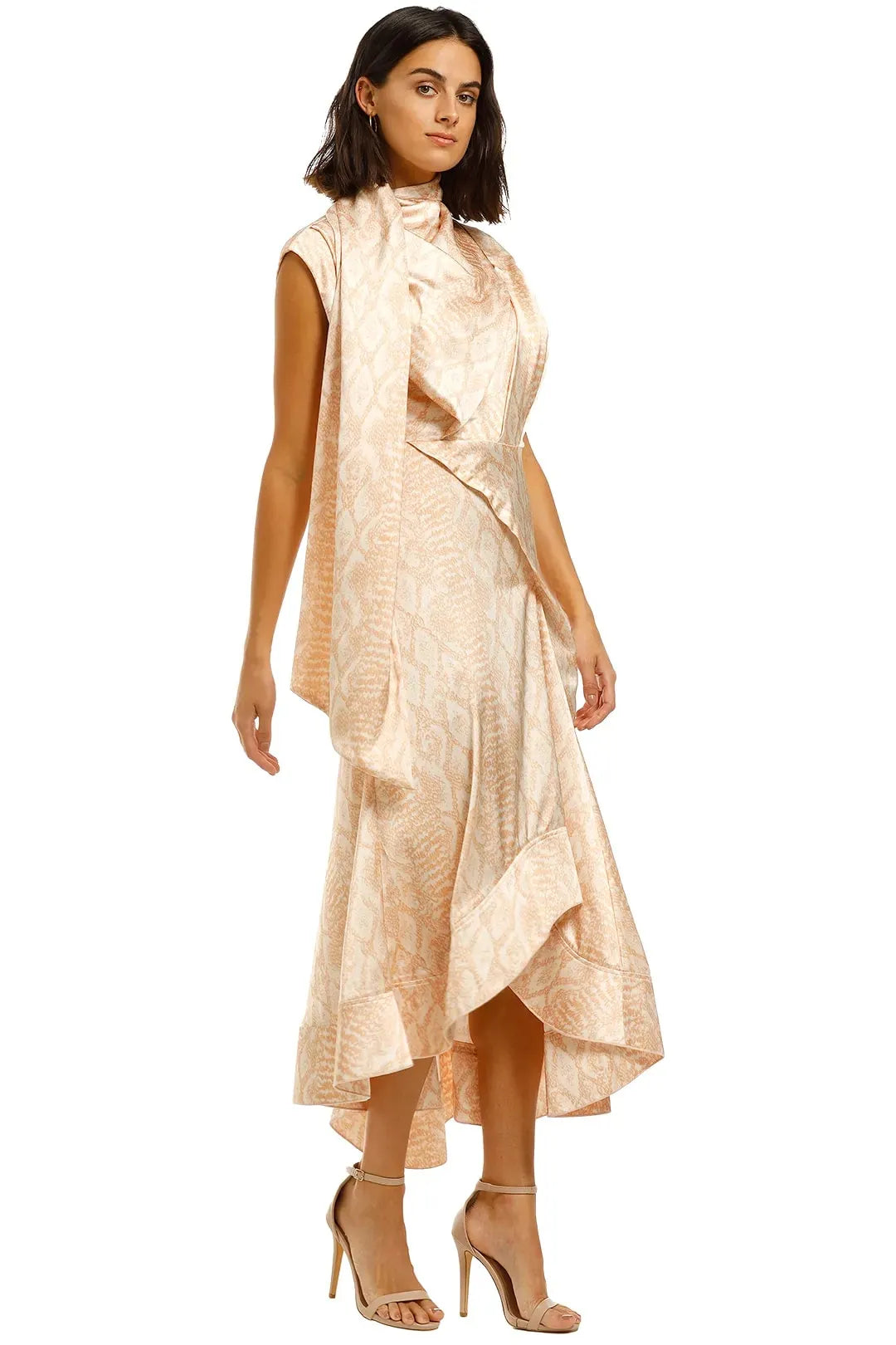 Acler Satin Draped Gifford Dress Size 10