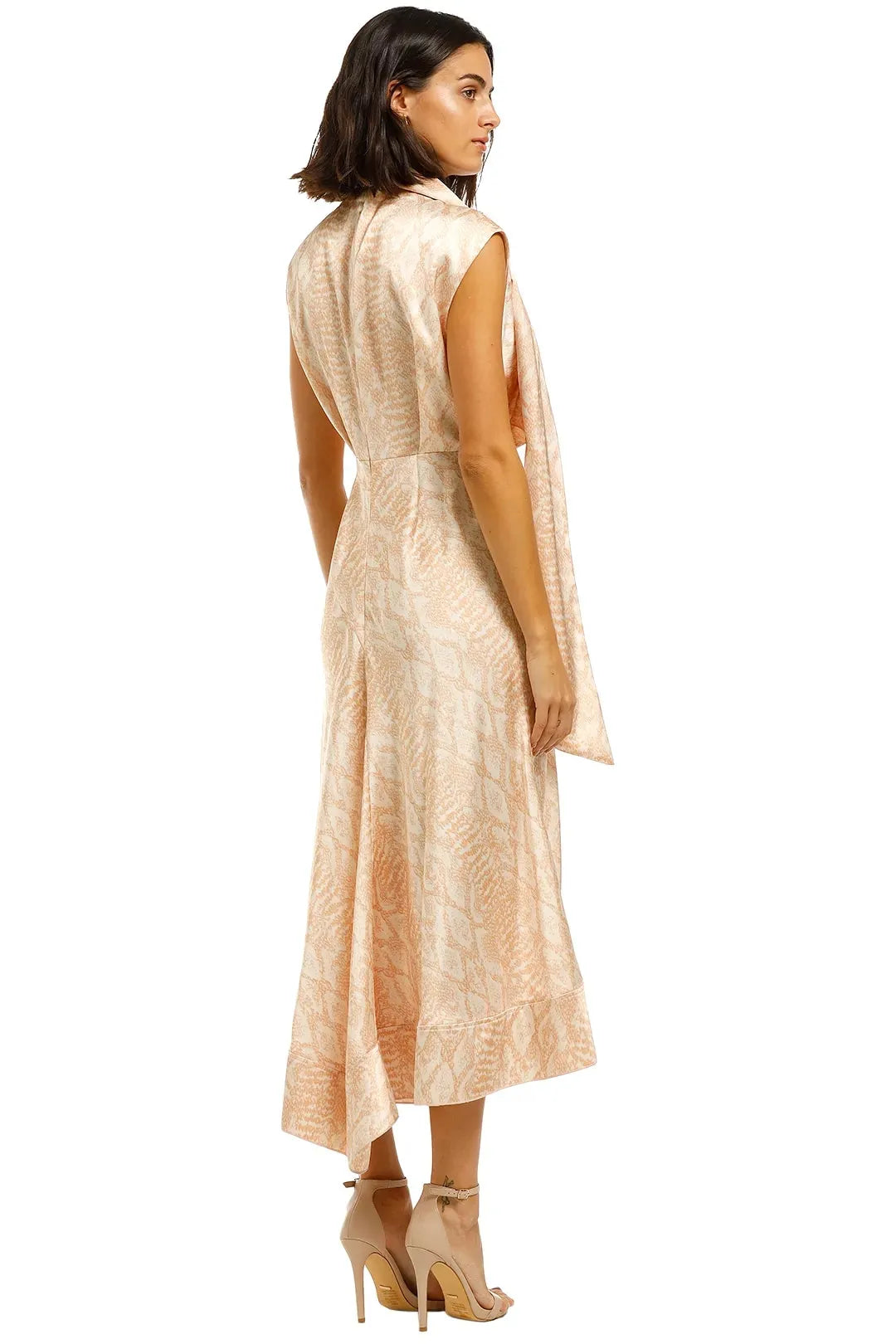 Acler Satin Draped Gifford Dress Size 10
