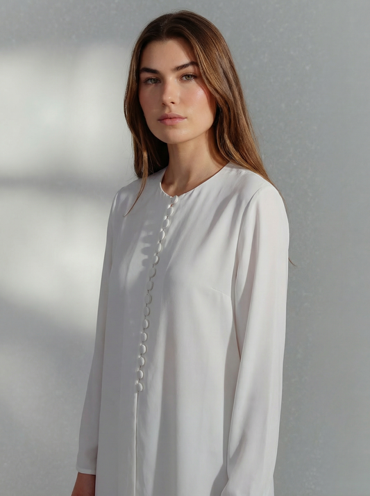 Vintage Anthea Crawford Crepe Shirt Size 10