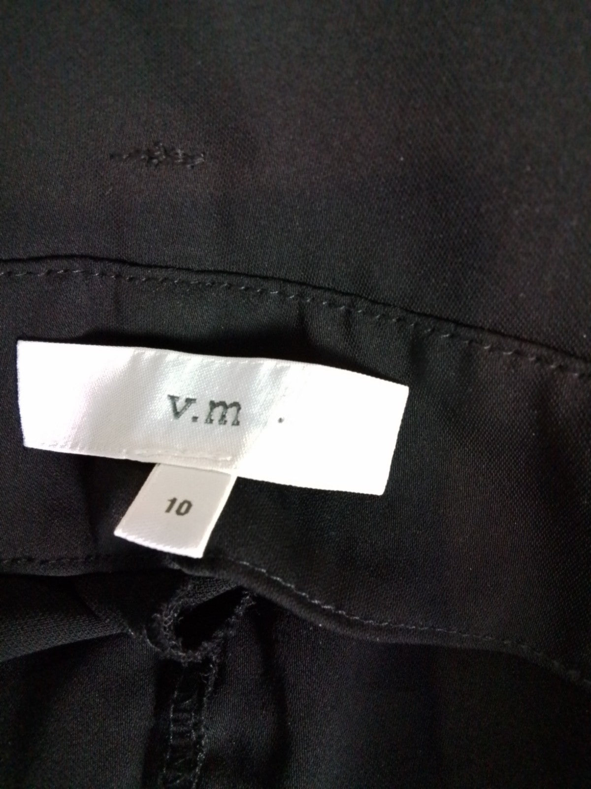 Veronika Maine by Cue Black Wide Leg Cropped Pants 10