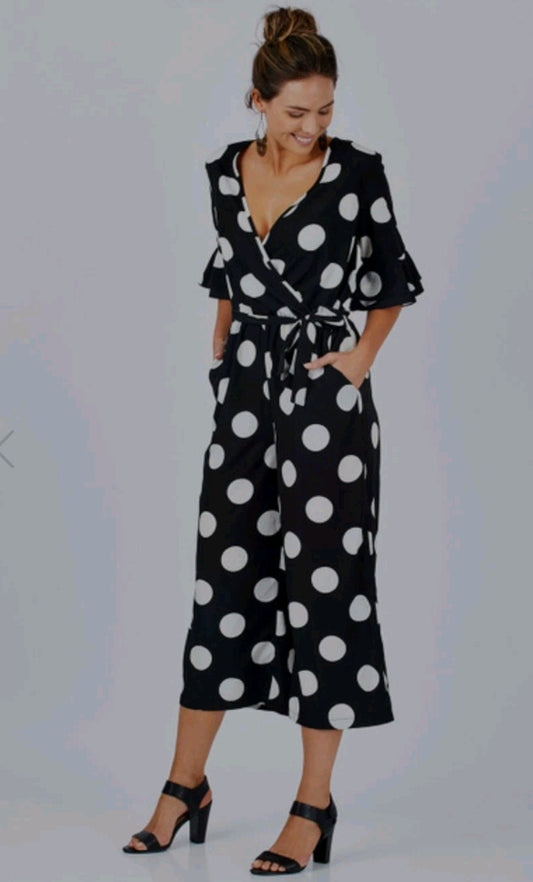 Birdsnest Wide Leg Jumpsuit Size 16