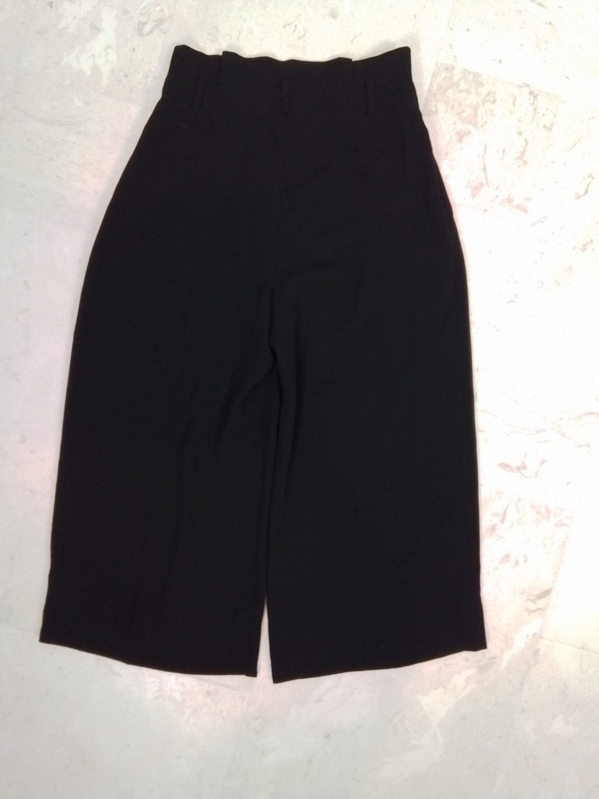 Veronika Maine by Cue Black Wide Leg Cropped Pants 10