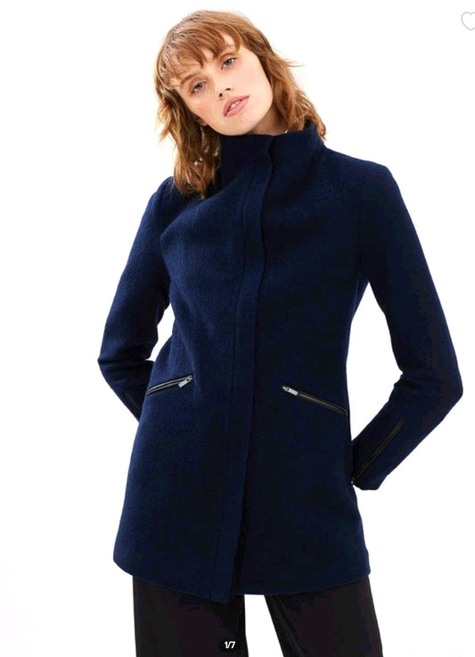 Marcs Soft Blue Felt Wool Jacket Size 6