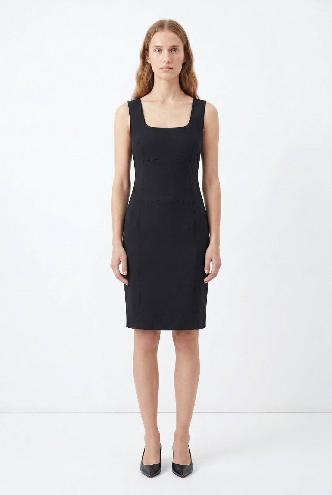 Cue Pleated Shift Dress Size 12