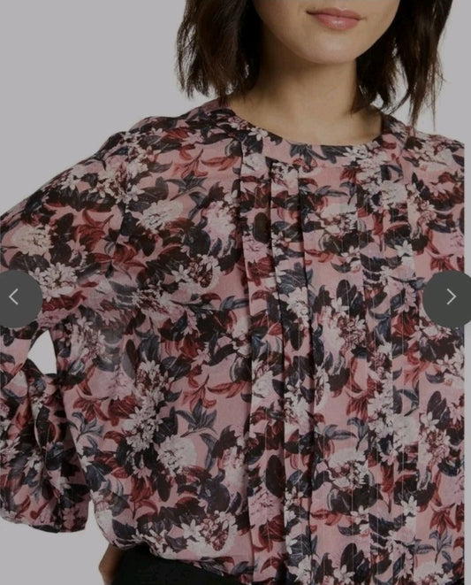 David Lawrence Pintuck Blouse Size 16 NEW