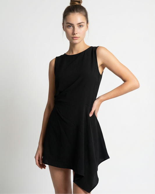 Saba Black Assymetric Top Size 10