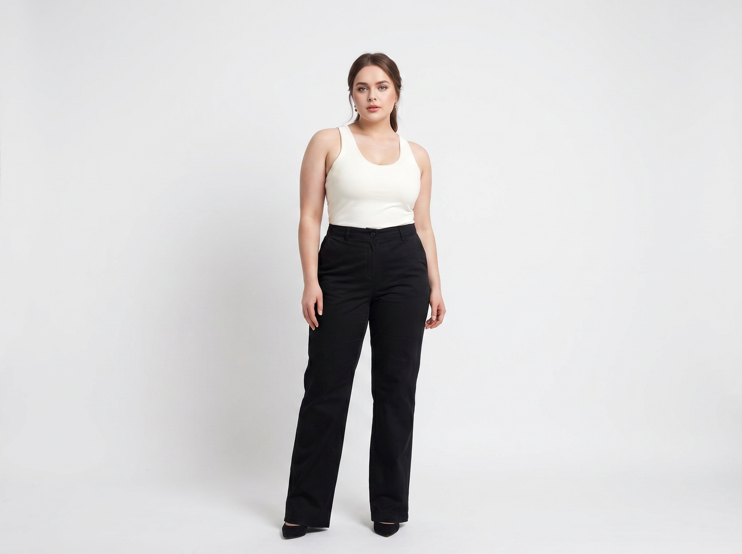 Trenery Black Straight Leg Pants Size 16