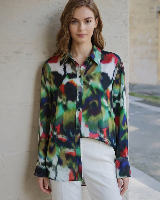 New Veronika Maine Silky Viscose Shirt Size 12