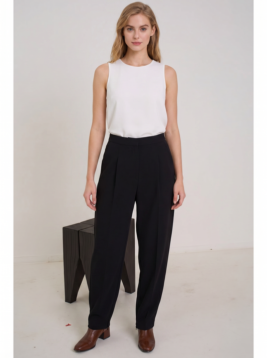 Witchery Black Barrel Leg Pants Size 12