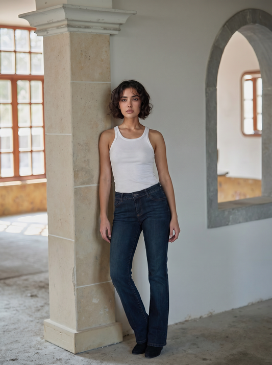 Witchery Blue Denim Mid Rise Jeans Size 12